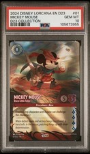 DISNEY LORCANA EN D23-D23 EXPO PROMO MICKEY MOUSE - BRAVE LITTLE TAILOR PSA 10