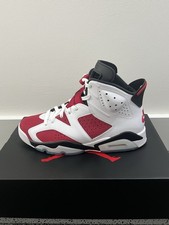Nike Air Jordan Retro 6 Carmine 2021 Red White (Size 8 UK) *Pre Owned* OG Box UK