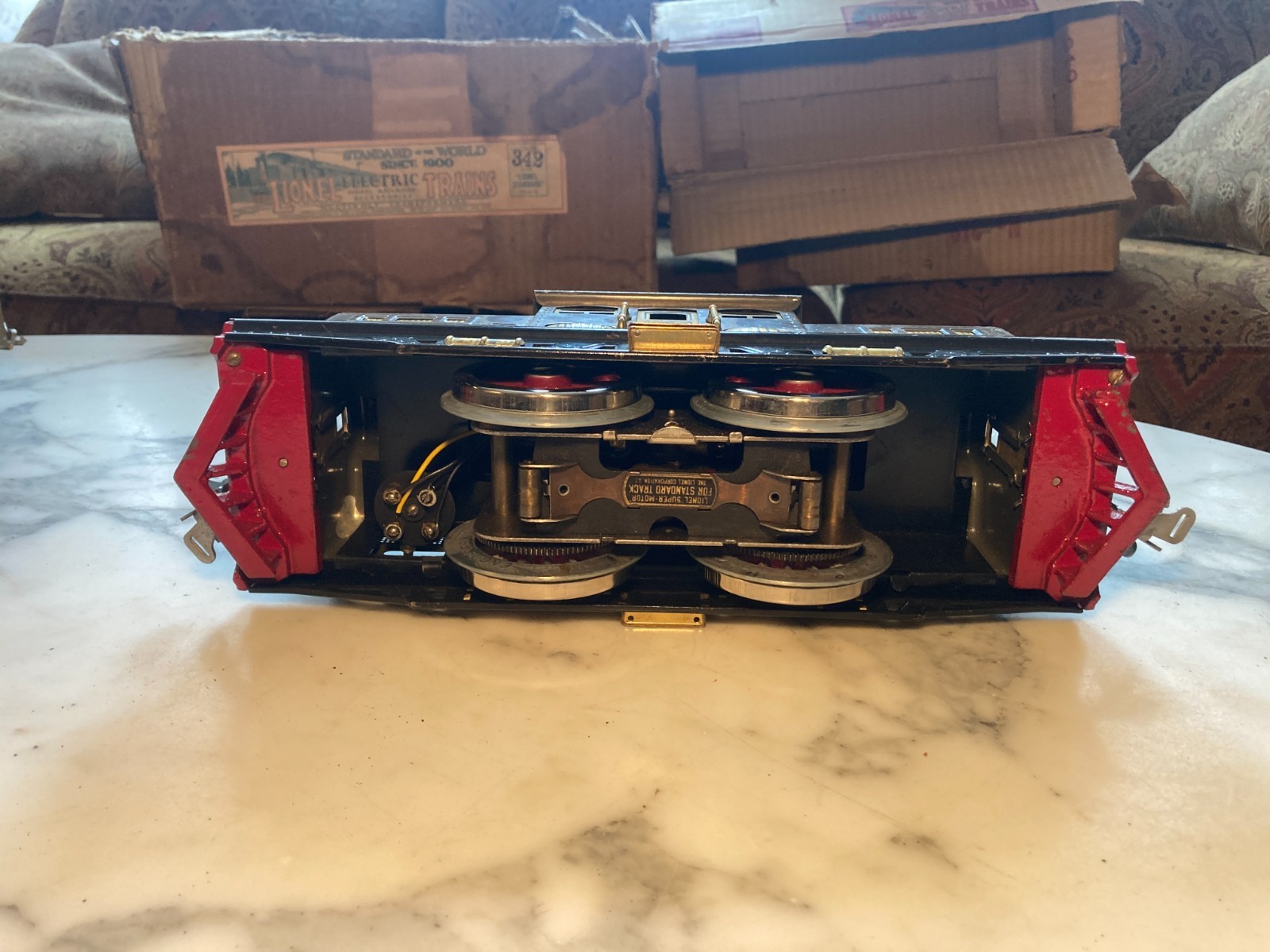 1920s Prewar Lionel 342 Train set with 318 engine 309, 310 & 312 Cars ...