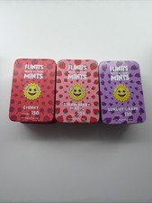 Flintts Mouth Watering Sugar Free Vegan Mints Tin 3 Pack Strawberry Cherry Grape