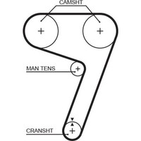 Gates 5279XS Zahnriemen FüR Lancia Fiat Alfa Romeo Delta Thema Dedra Kappa Tipo