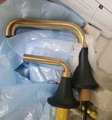 Kohler 27416-4-BMB Tone 2 Handle Widespread Bathroom Sink Faucet