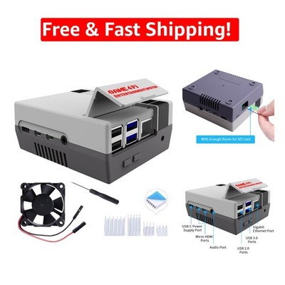 Transform Your Raspberry Pi 4B with Game4Pi Retro Gaming Case & Built-in Cooling