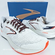 Brooks Hyperion US 13 Men's White Black Orange Speed Lightweight Neutral Run NIB