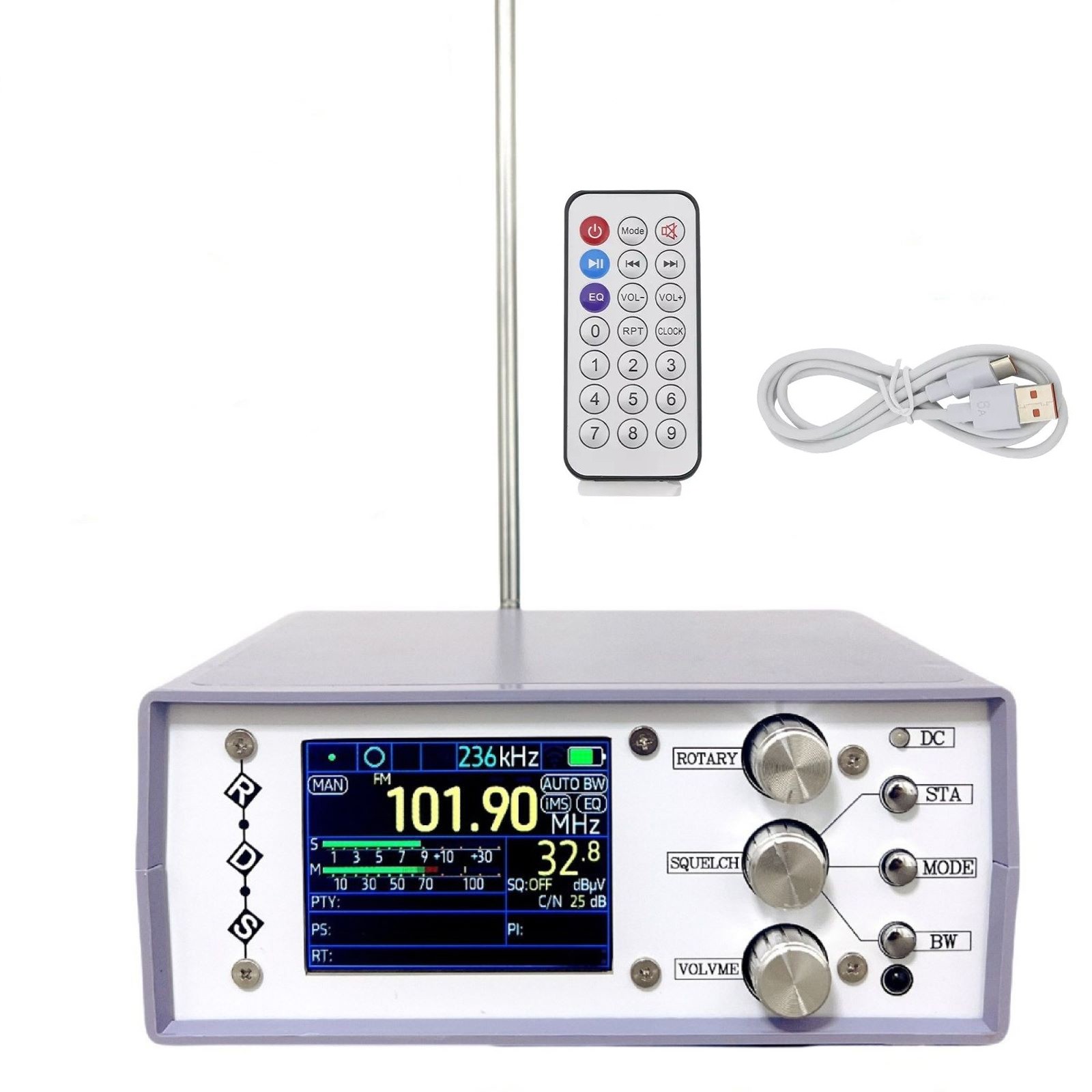 TEF6686 Home Radio DSP RDS AM FM LW MW SW Full Band Radio w/ Remote control