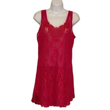 Vintage Night Magic by Cinema Exoile Magenta Lace Lingerie Barbiecore Slip