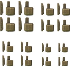 ZCZQC 16Sets Metal Zipper Repair Buckles Insertion Pin Slider Kits Bottom...