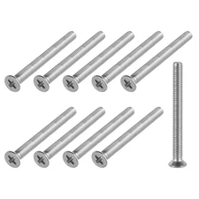 30Pcs M3*40 Flat Head Machine Screw 304 Stainless Steel Phillips Cross Screw