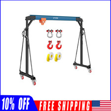 Heavy Duty Gantry Crane 2ton 4400lbs Adjustable Shop Lift Hoist 8-11ft Wtrolle Heavy Duty Gantry Crane 2ton 4400lbs Adjustable Shop Lift Hoist 8-11ft Wtrolle