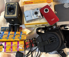 Vintage Camera Lot Untested Kodak EasyShare C643 Brownie Six-20 Expired Film