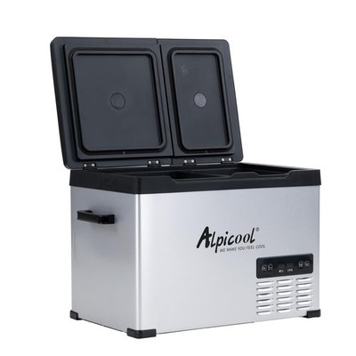 Portable Car Fridge 42 Quart Dual Temp 12V Freezer Alpicool CHS55 Temperature