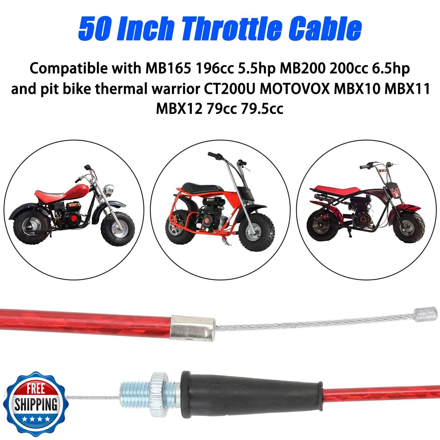 YOXUFA Mini Bike Throttle Cable 7/8 Handlebar Kit Compatible with Predator 97