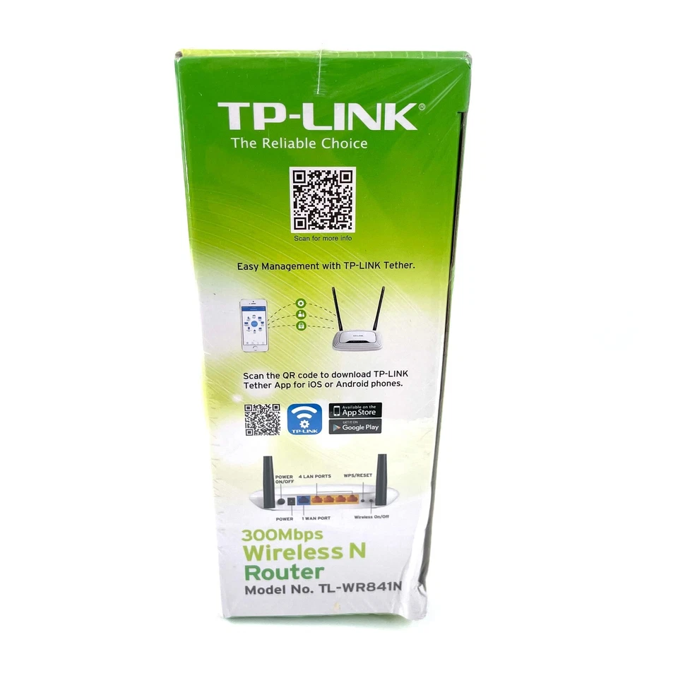 TP-Link TDL-WR841N 300Mbps Wireless N Router New In Box Factory Sealed - image 4 of 4
