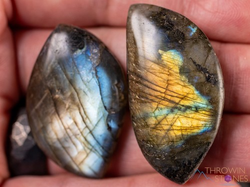 Blue LABRADORITE Crystal Pendant or Cabochon - Handmade Jewelry Making, E0656 - Picture 9 of 10