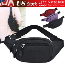 Men Women Fanny Pack Belt waist Bag Cross body Sling Shoulder Travel Sport Pouch