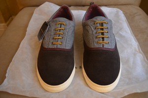 brown leather casual sneakers