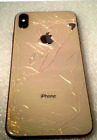 Apple iPhone Xs Max Gold Cracked Front/Back Flashing Apple Logo! Parts/Repair!