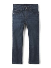 The children's place boys' straight leg jeans, deep blue, 5 slim