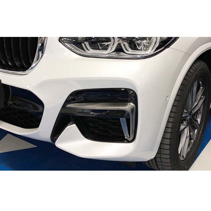 Front Fog Light Frame Cover Grille Trim For BMW X3 X4 G01 G02 2018 2019