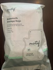 Motif Medical Breast Milk Storage Bags 8oz Single Use 100 count New  Sealed