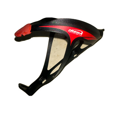Ibera Cycling Water Bottle Cage Holder Lightweight Bike Black Red Alloy Aero