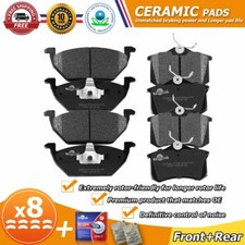 Front & Rear Ceramic Brake Pads for Volkswagen Jetta 1999-2005
