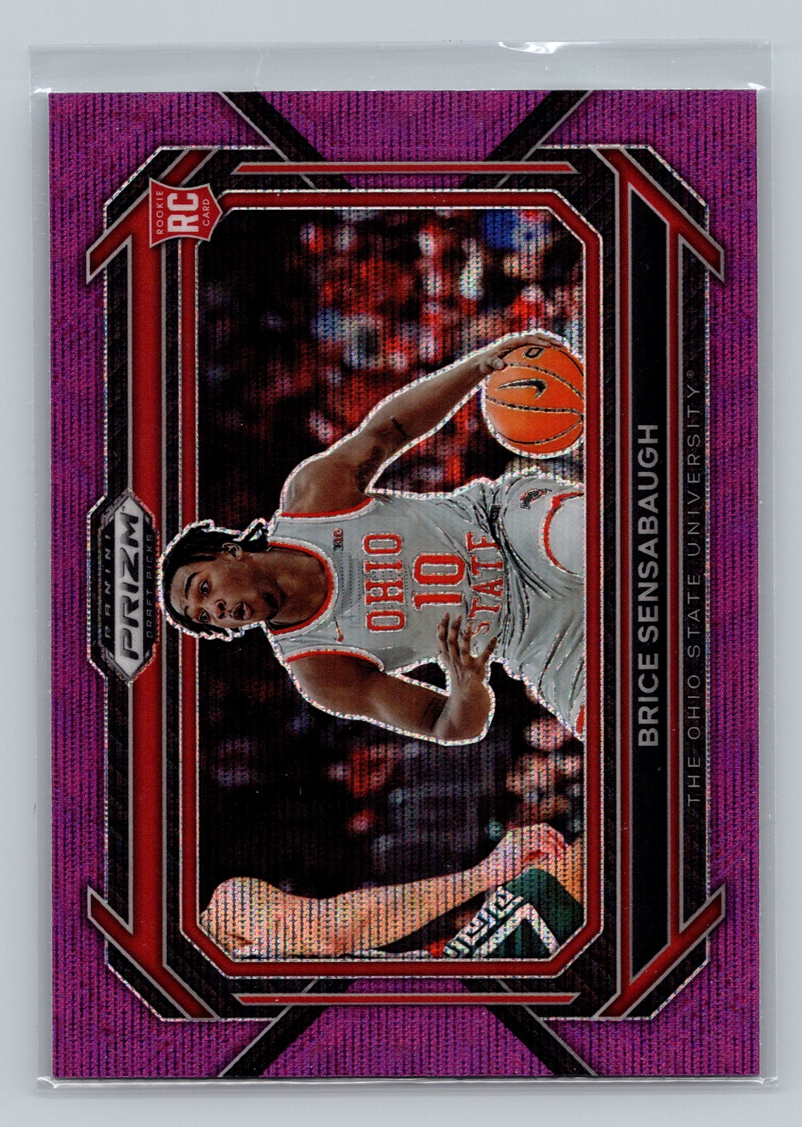2023 Panini Prizm Draft Picks #20 Brice Sensabaugh Purple Wave