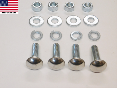 Ford 7/16x1-1/2 Stainless Capped Round Head Front Rear Bumper Bolt Bolts 4pcs B