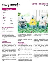 SPRING TREAT BASKETS - 7ct Plastic Canvas KIT  NIB  451 