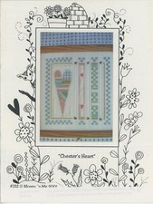 Mosey n Me Chester's Heart Stitch Sampler Counted Cross Stitch Pattern