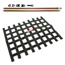 RaceQuip Black Window Net and Mounting Instal...