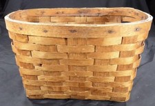 Vintage Antique Split Oak Bicycle Basket Good Condition