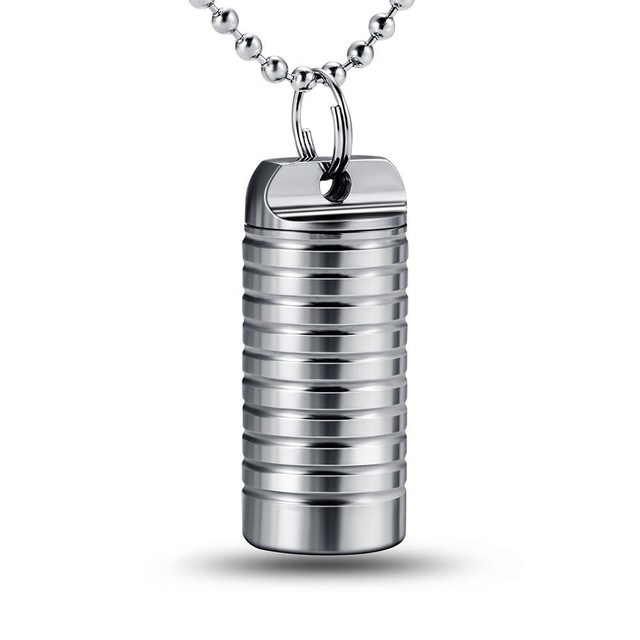 TIEDC Titanium Mini Pill Fob Emergency Aspirin & Small Keychain Pill