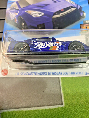 Hot Wheels 2022 Liberty Walk "LB-Silhouette Works GT Nissan 35GT-RR VER.2" Blue - Picture 3 of 3