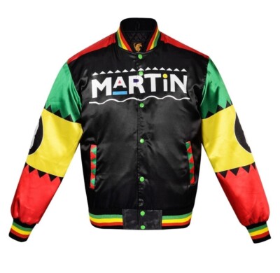 Martin Bomber Jacket Sublimation Printed Satin Varsity Jacket