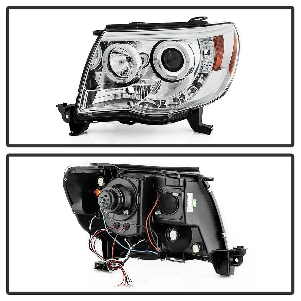 Faros proyectores halo izquierda+derecha LED DRL para Toyota Tacoma Runner 2005-2011 Foto 3 de 4