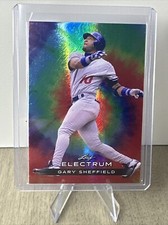GARY SHEFFIELD 2024 Leaf Electrum TIE DYE FOIL #/75 ATLANTA BRAVES