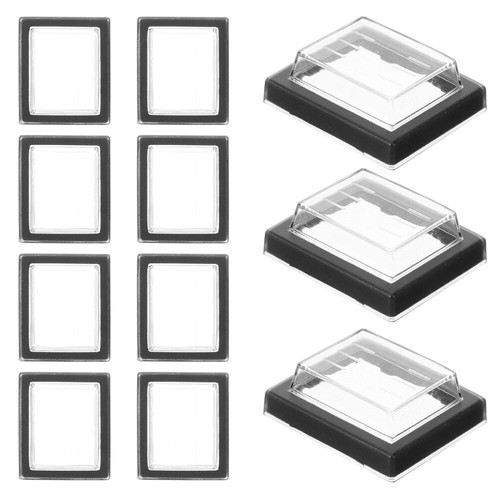 15 Pcs Rocker Switch Emergency Shut off Button Cover Plastic Push