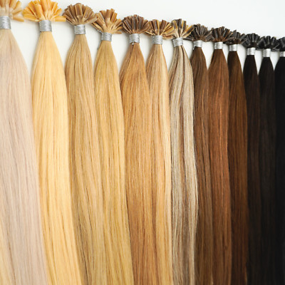 60-75cm Keratin Bonding Hair Extensions Remy Echthaar Strähnen Haarverlängerung