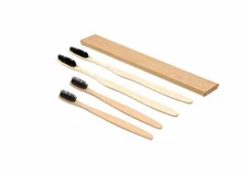 Biodegradable, Eco friendly charcoal Bamboo Toothbrush with soft bristles 