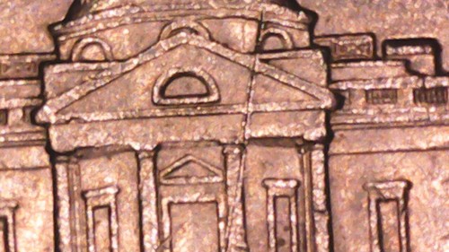 2012 P Jefferson Nickel 5 Cent, AU, FS Long Die Crack Thru Monticello, #MSN-043 - Picture 7 of 8