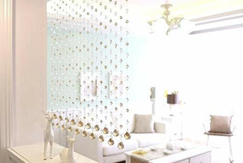 Strings 10 Up Down of 3 Feet Height Crystal Bead Curtain for Door or Window - Picture 3 of 7