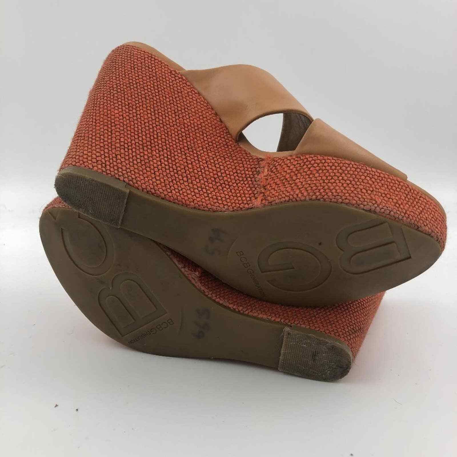 BCBGeneration 'Imagene' Platform Wedge Sandals Ta… - image 7