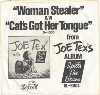 ♫JOE TEX Woman Stealer/Cat's Got Her Tongue Dial 1020 R&B SOUL