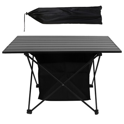 Camping Table Portable Foldable,Aluminum Roll Up Table w/ Carrying Bag for Beach