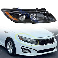 For 2014 2015 Kia Optima Halogen Headlight w/ LED DRL Tube Passenger w/ Bulbs