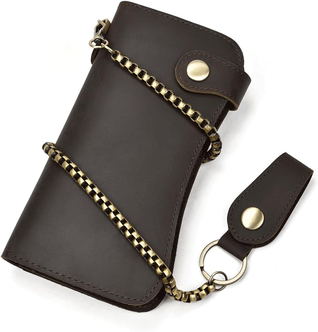 Cartera Para Hombre Con Cadena Cartera De Camionero Plegable Larga