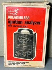 Vintage Sears Breakerless Ignition Analyzer W Low Ohms Scale 28-21031 Usa Nice