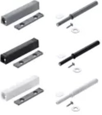 Set Druckschnäpper, Blum Tip-On Modell 956A1004 platingrau