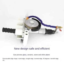 Ceramic Stone Edge Grinding Pneumatic Glass Straight Edge Filleting  Machine